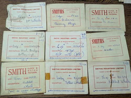 Smiths watch parts new old - smiths,