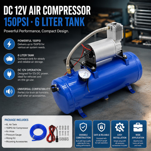 12v air compressor 150psi - dc,