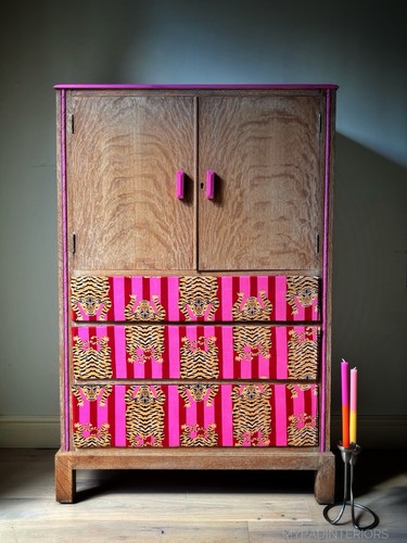 Tiger oak tallboy - oak, storage