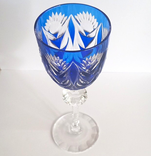 Vintage cobalt blue - &, clear