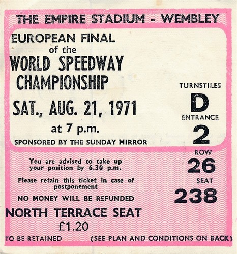 Speedway ticket world - ticket,