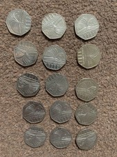 15 X Public Libraries Library 2000 Circulated Fifty Pence Coins 50p Resale