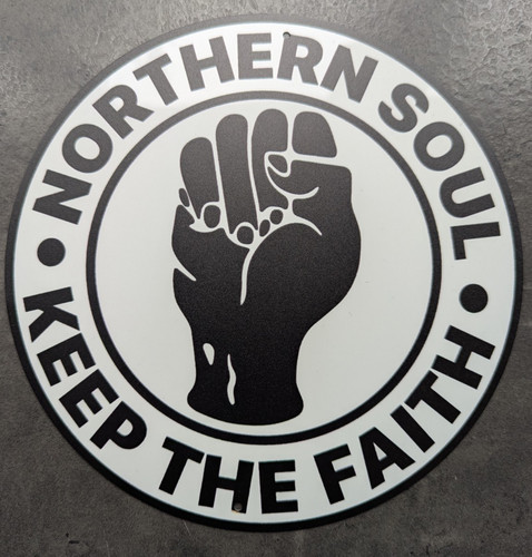 Northern soul round art piece - soul,
