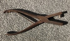 RARE Vintage 1950 THOMAS ROGERS SO 51-11 Stationery Office Leather Hole Punch