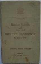Humber Pullman & Imperial Mk III 1951 Original Owners Handbook Ref. IB 239/1