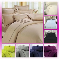 Duvet Cover TC300 100% Egyptian Cotton Soft Bedding with Pillowcases in All Size