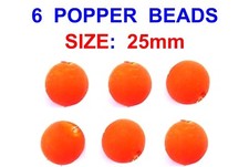 6 X 25mm POPPER BEADS DEAD