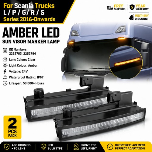 24v amber led - 24v, visor