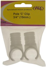W4 Pole C Clip 19mm 3/4 x2