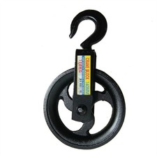182194_V1 Contractor Scaffolders Builders Hand Block Lifting Rope Wheel Pulley
