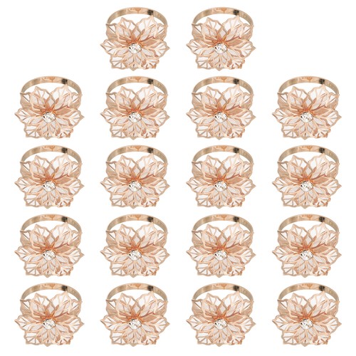 18pcs napkin rings - rings,, flower