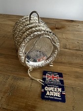 Vintage Queen Anne Silver Plated Coaster Set