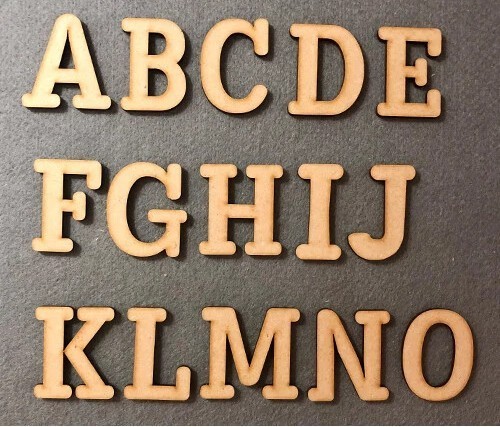 Wooden large letters - wooden, box