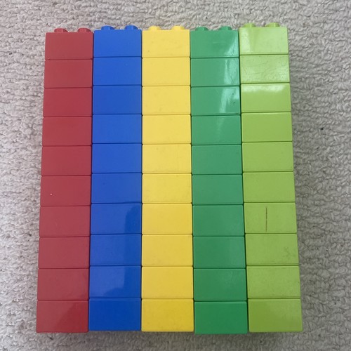 Duplo 2x2 stud bricks - 50,