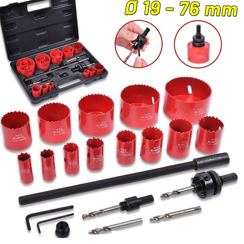 21pcs plumbers metal hole - bi-metal,