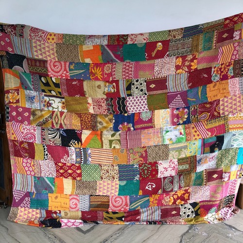 Cotton vintage bed runner - vintage,
