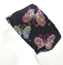 Midnight Butterflies Scrub Cap