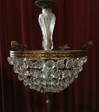 Antique Basket Chandelier -