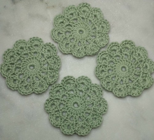 Crochet coasters handmade - crochet,