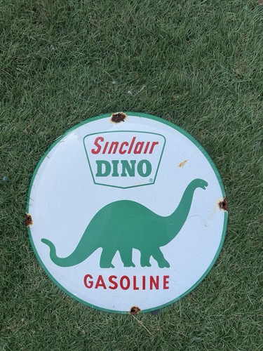 Enamel sinclair dinosaur - enamel,