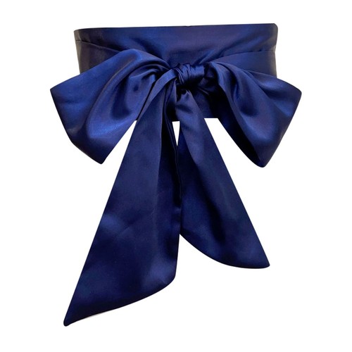Wide bow corset waist belt - bow,