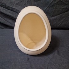 White Ceramic Salt Pig /Egg