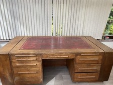 Solid Oak Executive Desk