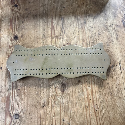 Vintage solid brass cribbage - vintage,