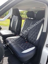 VW Transporter T5 (2004-2015) Front Single & Double (1+2) Leatherette Seat Cover