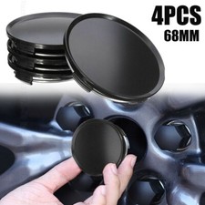 4pcs 68mm Black Car Wheel