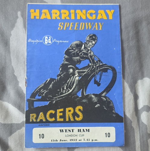 Harringay speedway programme - harringay, v