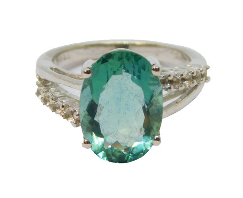 Sterling silver blue zircon - blue,