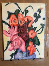 Original OOAK Acrylic Floral