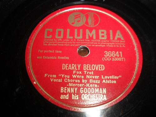 78rpm columbia 36641 benny - columbia,