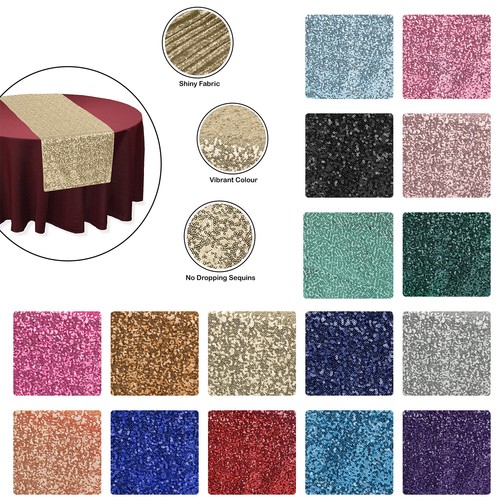 Wedding sequin table runners - sequin,