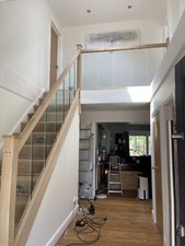 Oak and Embedded Glass