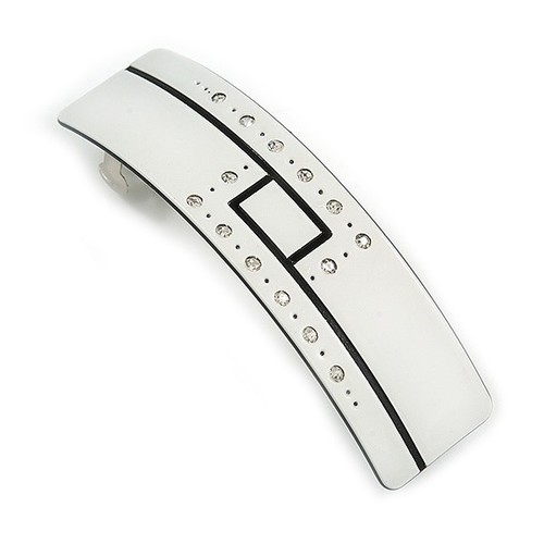 White black acrylic - white/, crystal