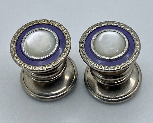 Vintage art deco cufflinks - art,