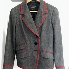 paul costelloe womens blazer grey size 12 