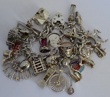 Vintage heavy solid silver