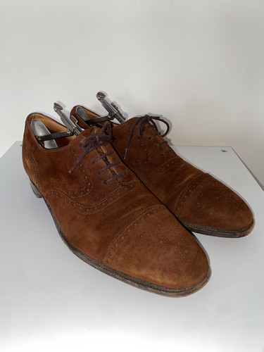 Cheaney conker brown suede - conker,