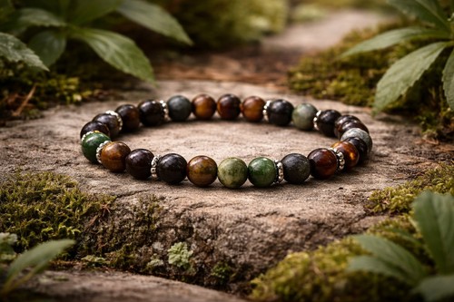 Bracelet natural tiger - tiger, &