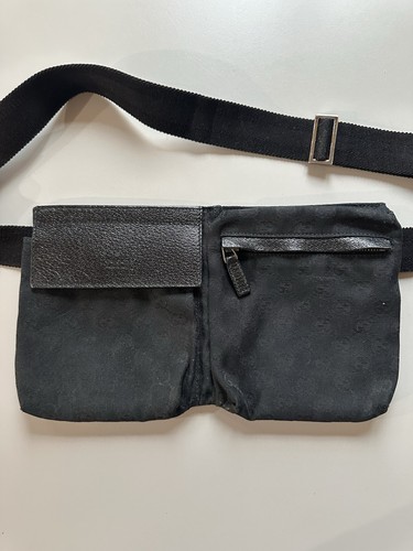 Gucci canvas belt bag - gg,