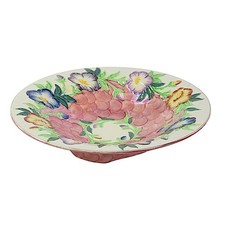 Maling Pottery, Shallow Bowl, Majolica Style