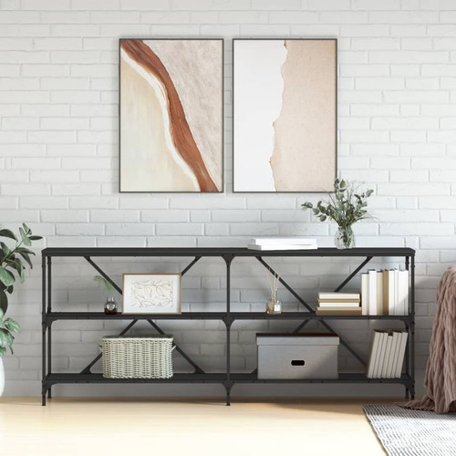 Vidaxl console table black - table,