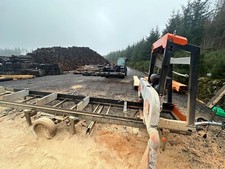 Mobile Bandsaw Milling Services Scotland. Sawmilling. Oak timber. Logosol.