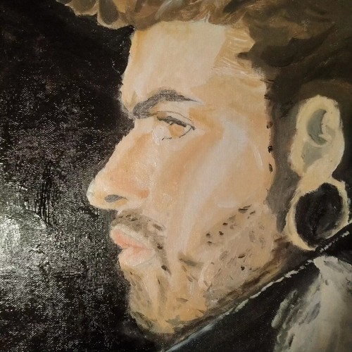 George michael oil painting - michael,