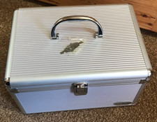 Aluminium Flight Carry Case Storage - CD Case - Silver with Black Lining  - 30cm