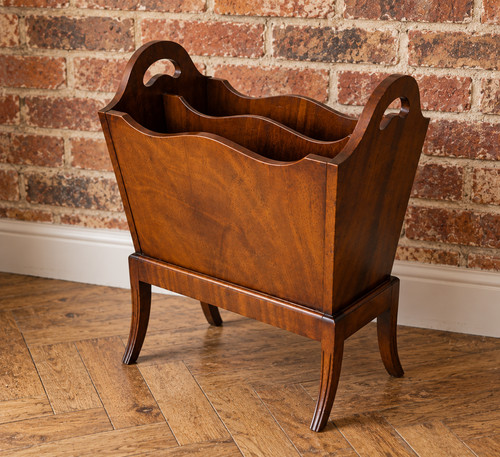 Vintage wood magazine rack - rack, 60s