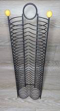 CD Rack Metal Desktop - Holds 29 CDs  Wire Freestanding Storage - Used Good